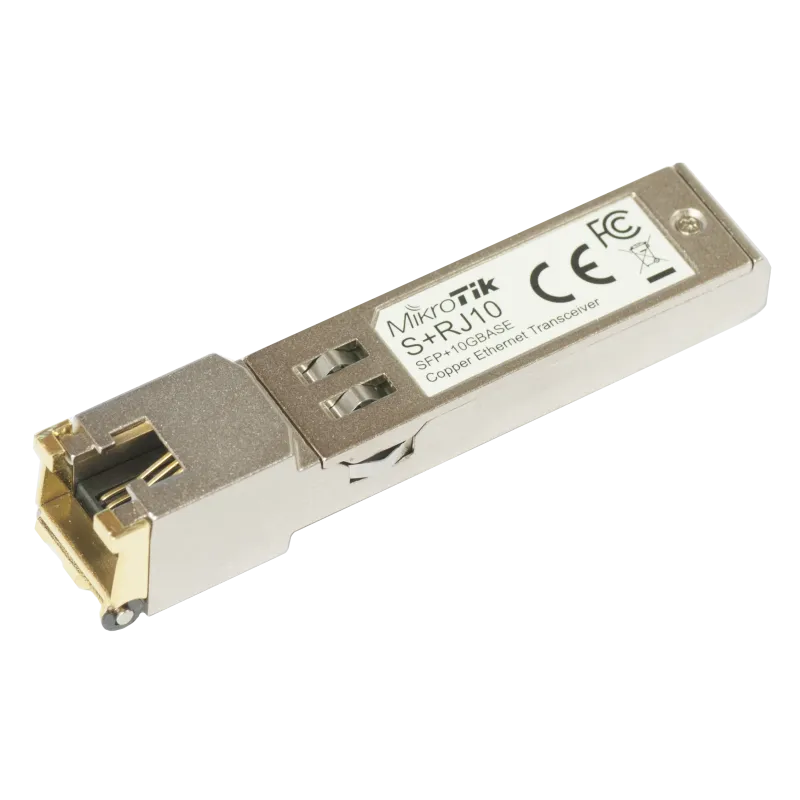 S+RJ10 RJ45 SFP+ 6-speed RJ-45 module for up to 10 Gbps