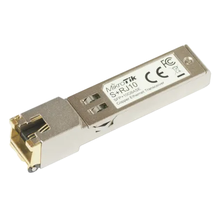 S+RJ10 RJ45 SFP+ 6-speed RJ-45 module for up to 10 Gbps