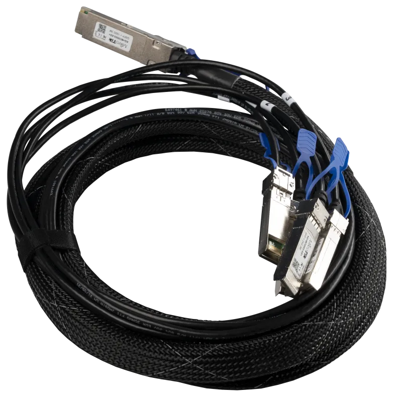 XQ+BC0003-XS+ QSFP28 to 4xSFP28 break-out cable (100G to 4x25G), 3m